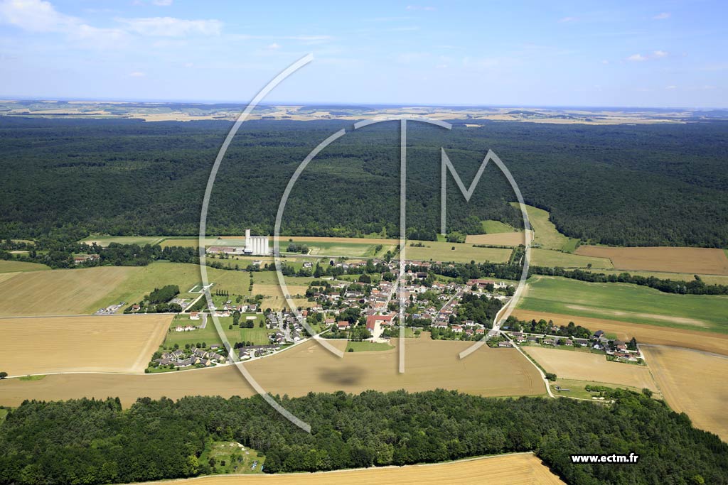 Photo arienne de Longchamp-sur-Aujon