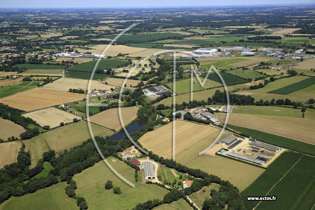 Photo arienne de Saint-Germain-sur-Moine (le Douet de l'Aulne)