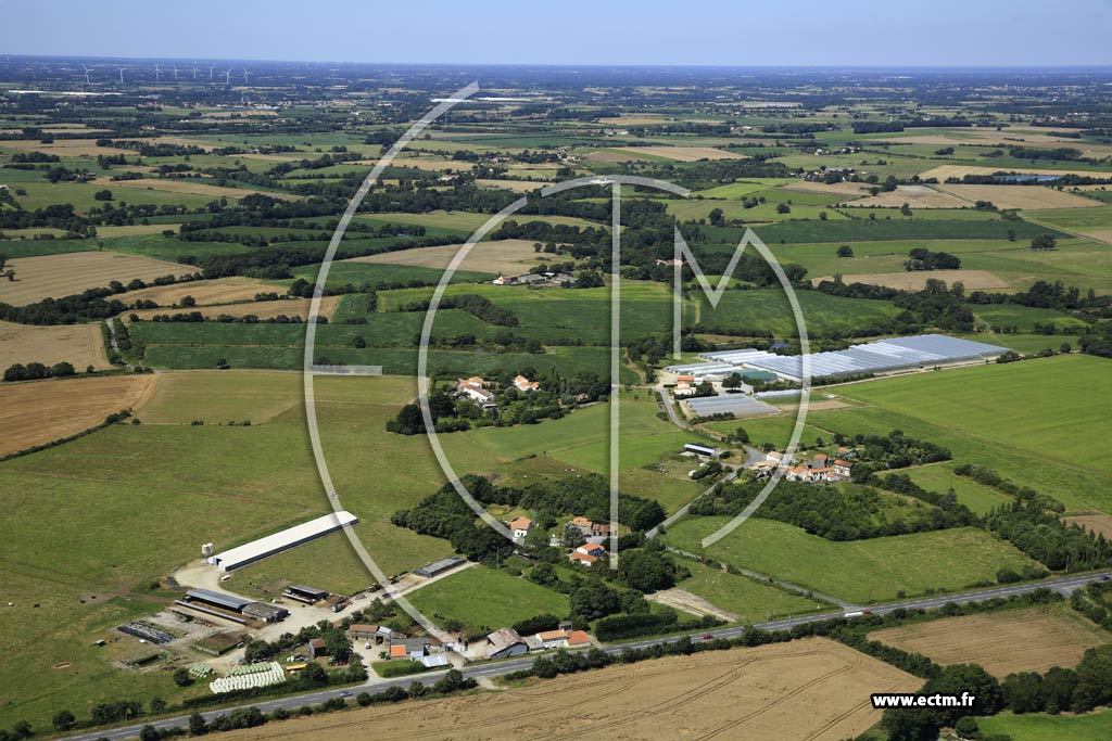 Photo arienne de Saint-Hilaire-de-Loulay (la Grange - les Roussais)