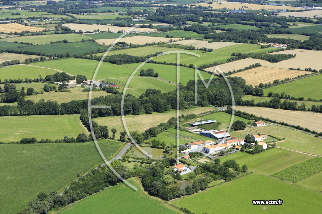 Photo arienne de Saint-Hilaire-de-Loulay (le Butais)