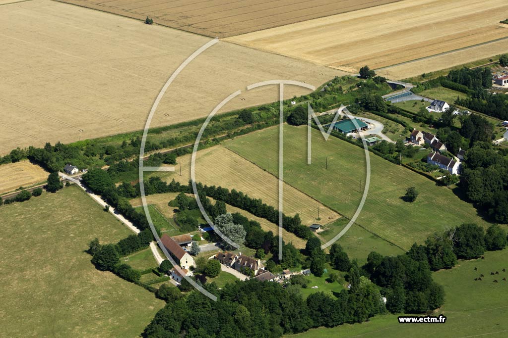 Photo arienne de Fresn-la-Mre (Ferme de la Hambrie)