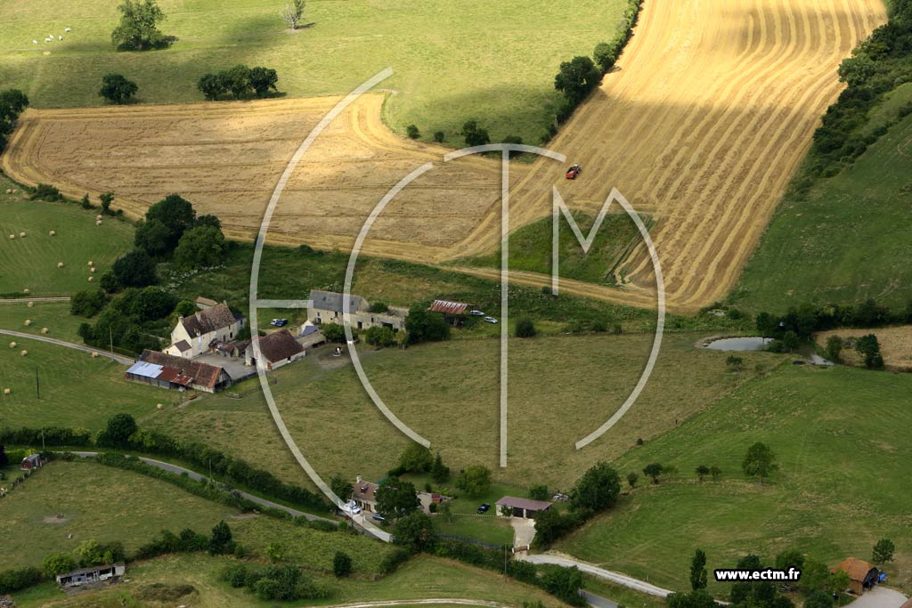 Photo arienne de Les Moutiers-en-Auge