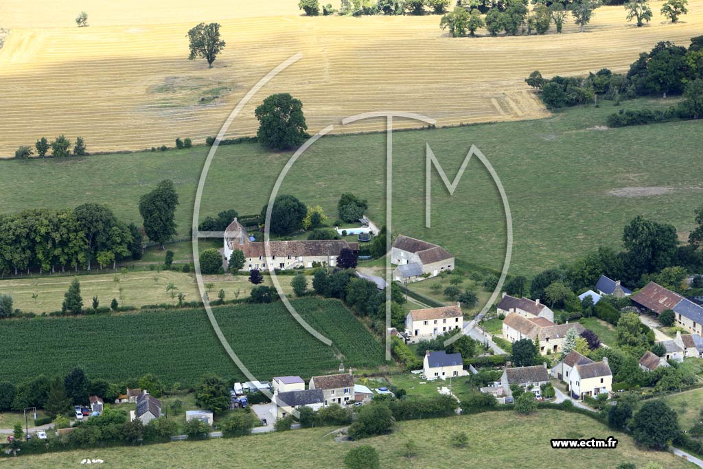 Photo arienne de Les Moutiers-en-Auge