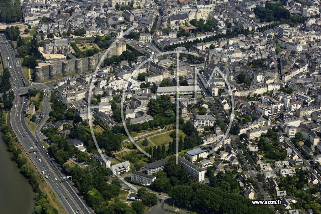Photo arienne de Angers (Centre)