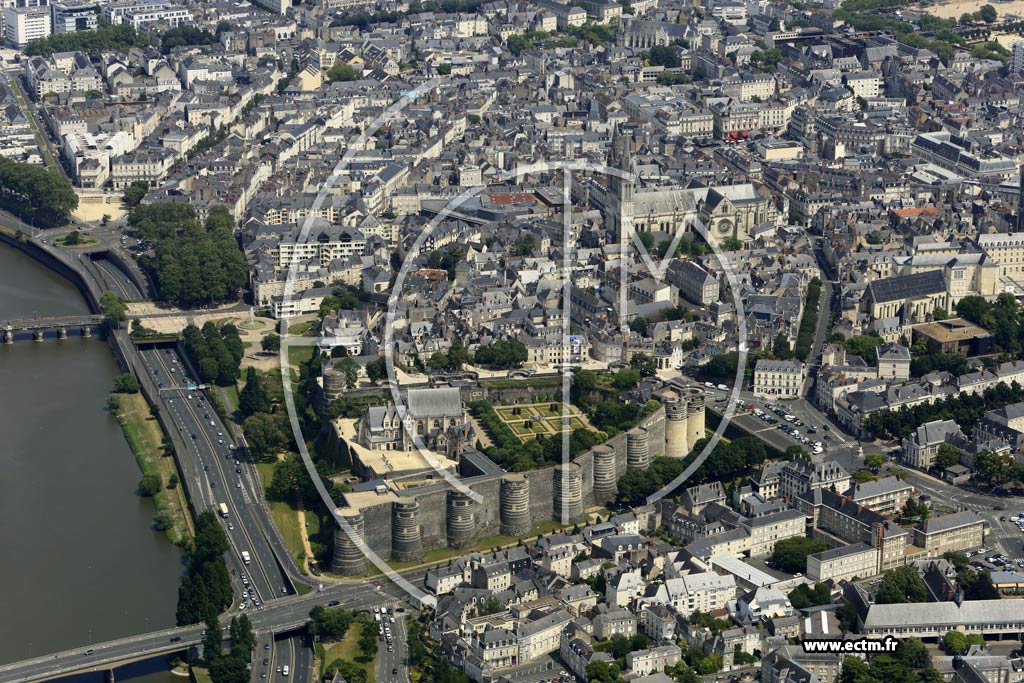 Photo arienne de Angers (Centre)
