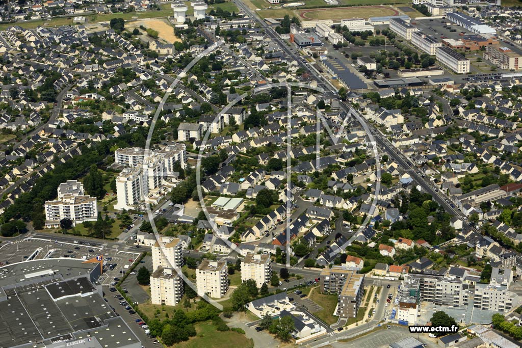 Photo arienne de Angers (Nazareth)