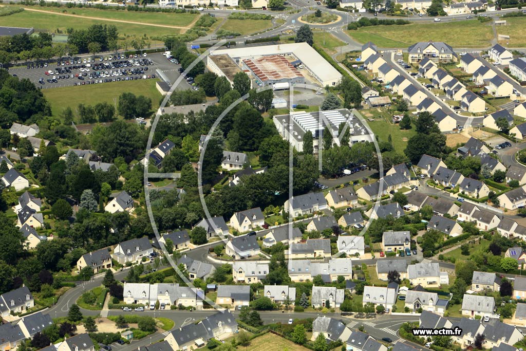 Photo arienne de Angers (Nazareth)