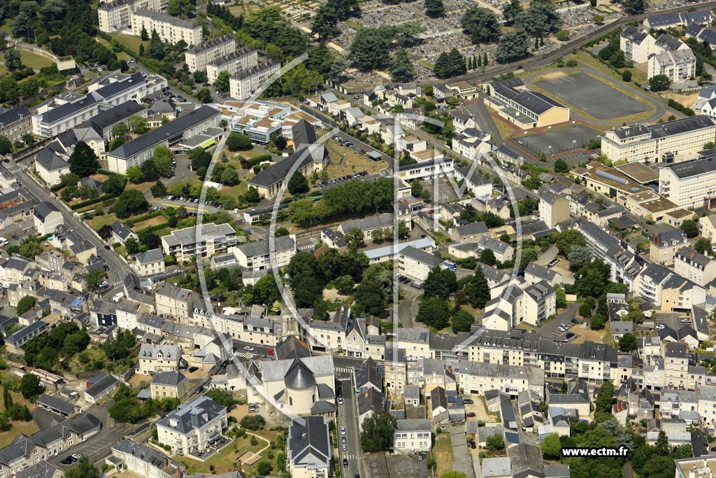 Photo arienne de Angers (Saint-Jacques)