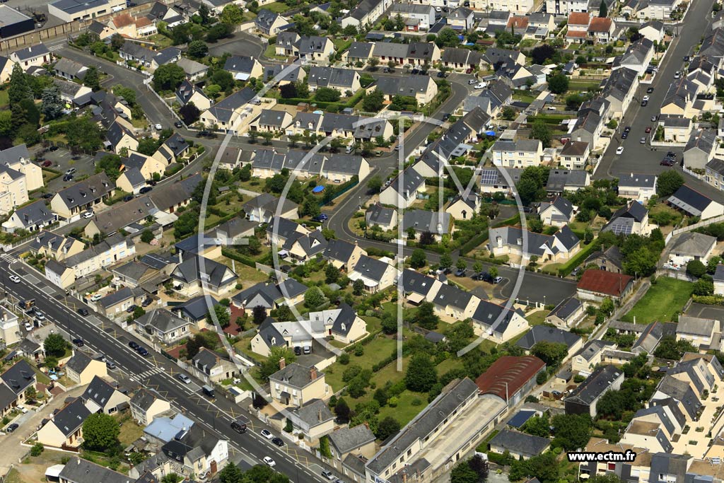 Photo arienne de Angers (Verneau)