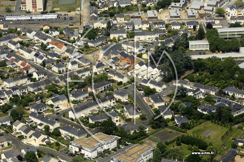 Photo arienne de Angers (Verneau)
