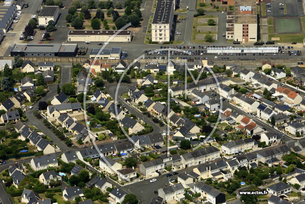Photo arienne de Angers (Verneau)