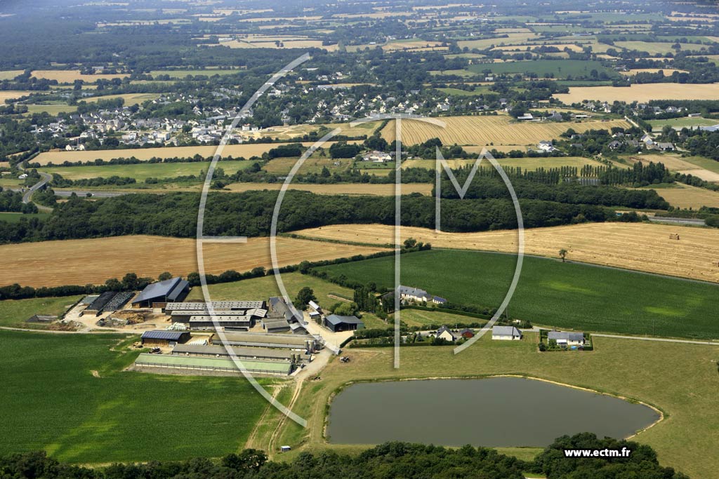 Photo arienne de Saint-Jean-de-Linires (les Souillets)