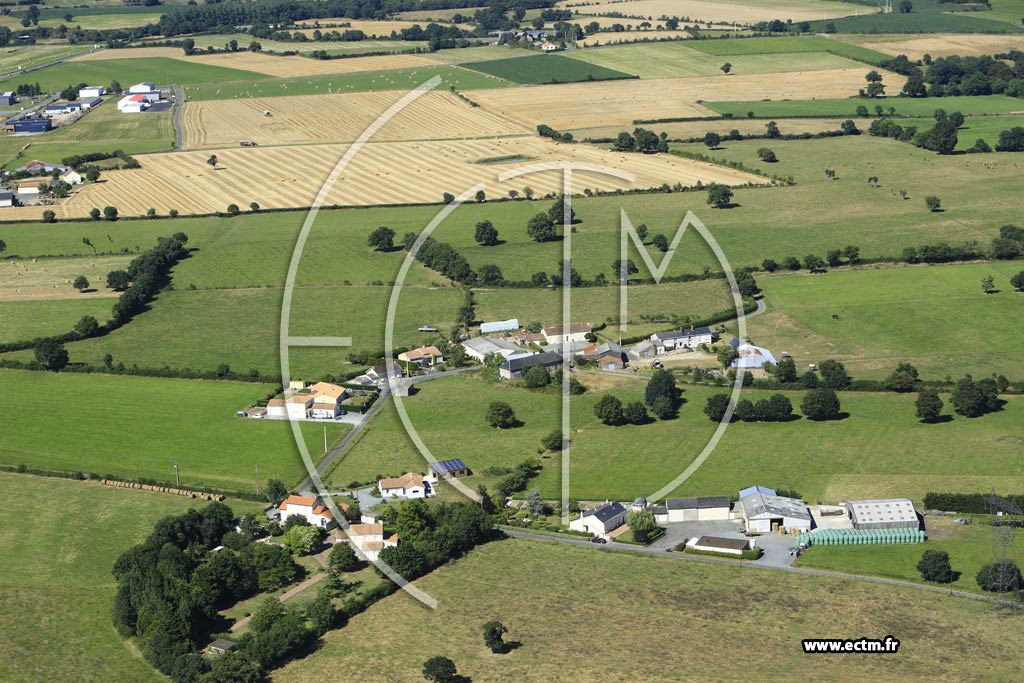 Photo arienne de Chanzeaux (les Forges - la Giraudire)