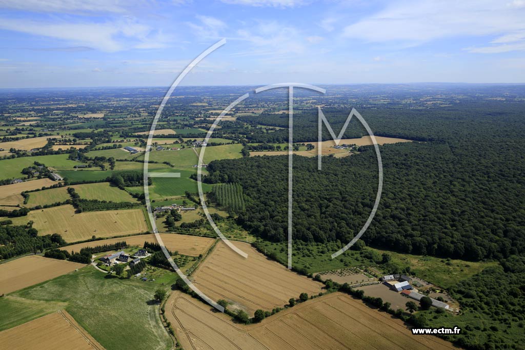 Photo arienne de Commer (Huet - la Hactire)