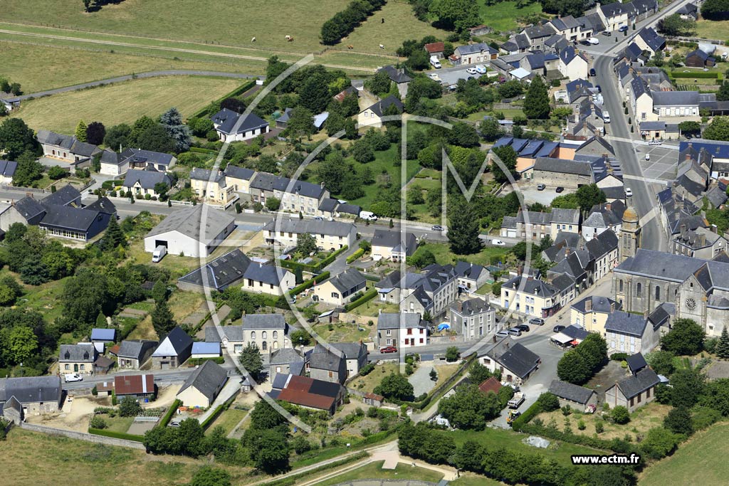 Photo arienne de Jublains