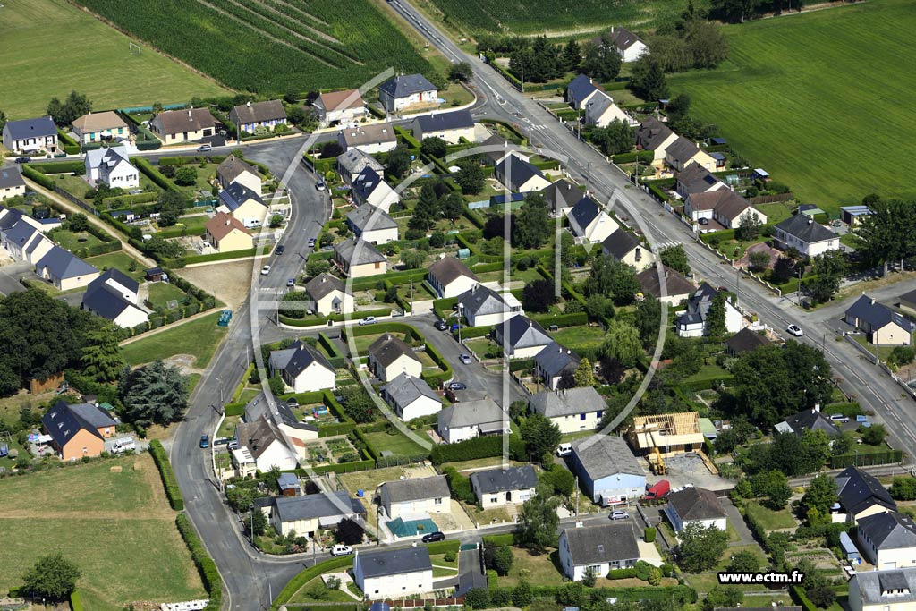 Photo arienne de La Bazoge-Montpinon