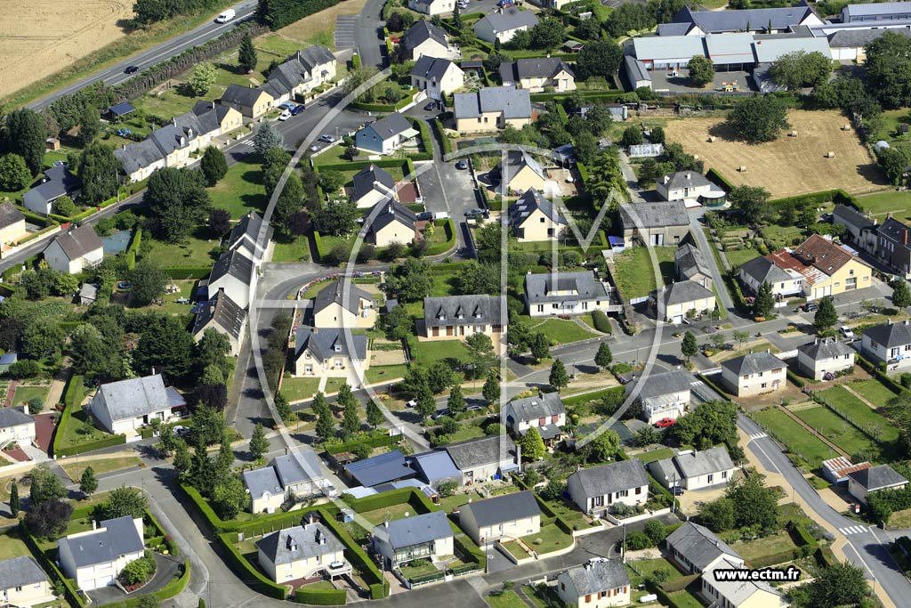 Photo arienne de Martign-sur-Mayenne
