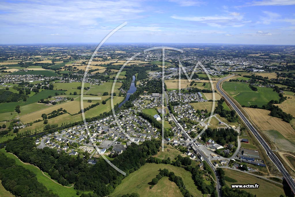 Photo arienne de Mayenne