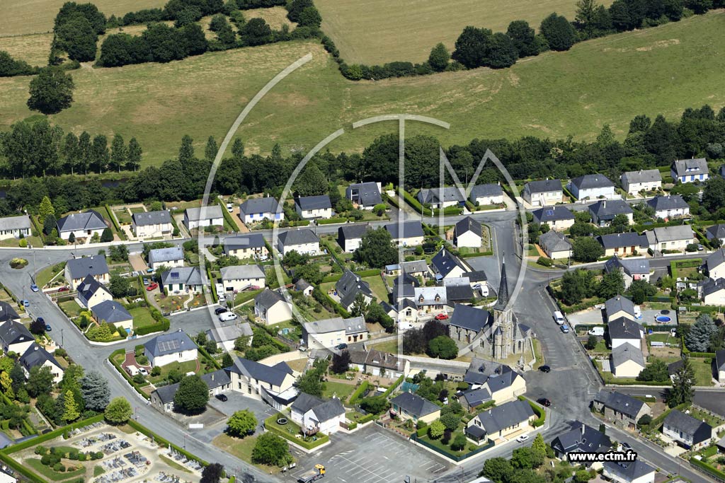 Photo arienne de Mayenne