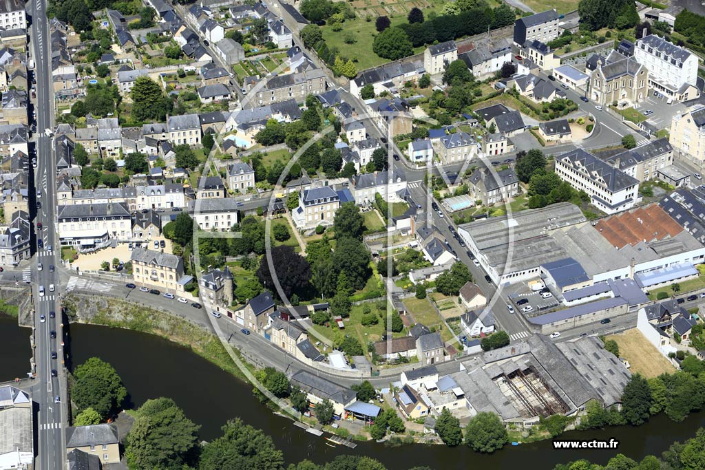 Photo arienne de Mayenne