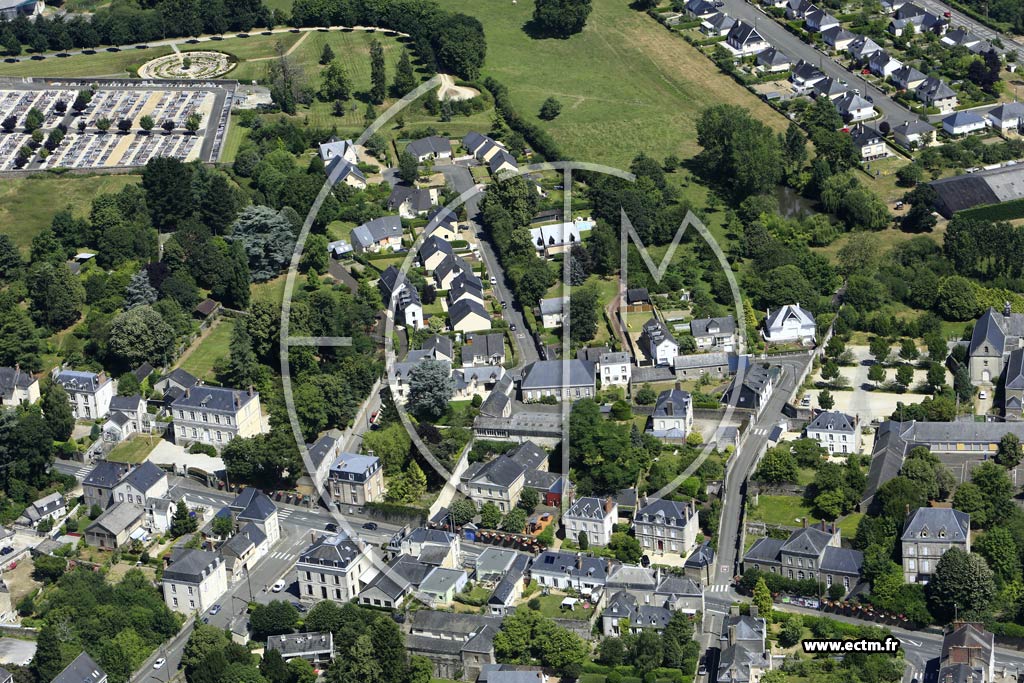 Photo arienne de Mayenne