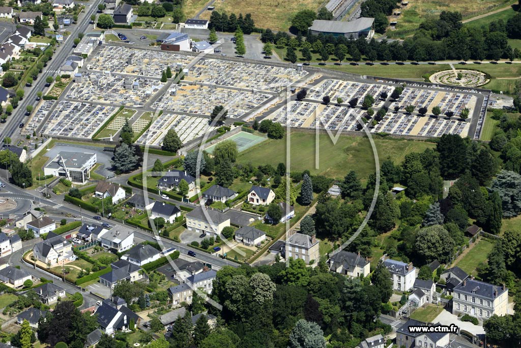 Photo arienne de Mayenne