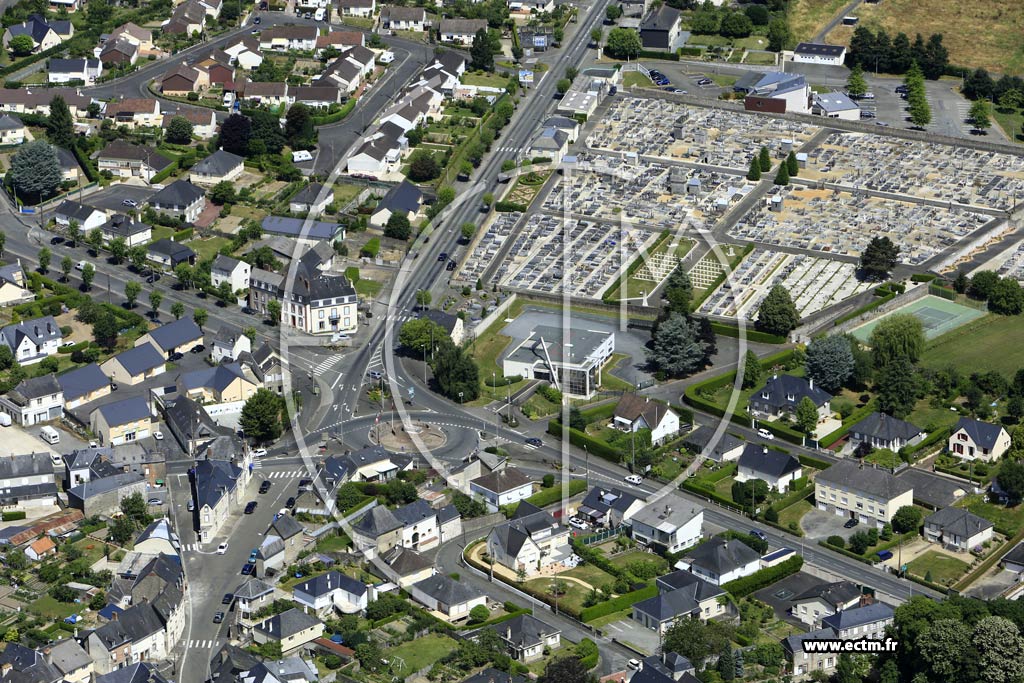 Photo arienne de Mayenne