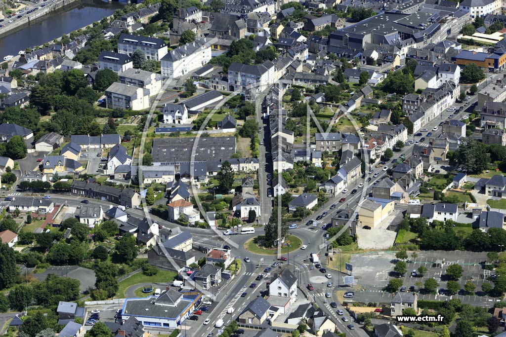 Photo arienne de Mayenne (Centre)