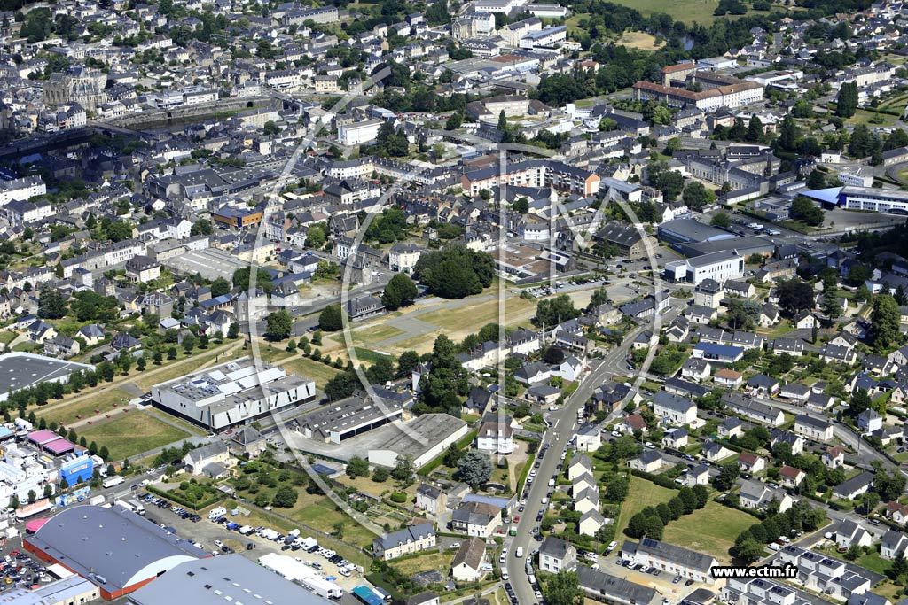 Photo arienne de Mayenne (l'Angellerie)