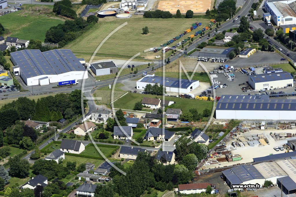 Photo arienne de Mayenne (l'Emballerie)