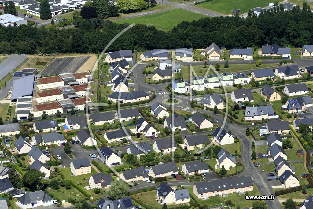 Photo arienne de Mayenne (les Graviers)