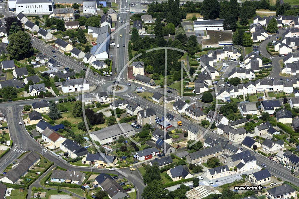 Photo arienne de Mayenne (les Graviers)