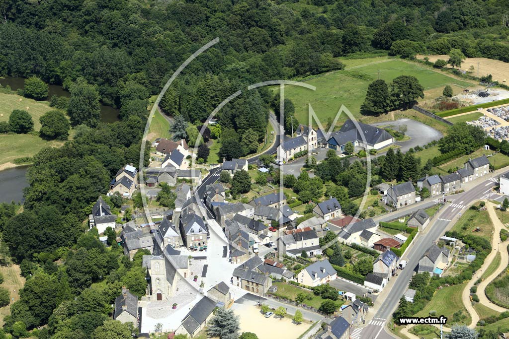 Photo arienne de Saint-Fraimbault-de-Prires