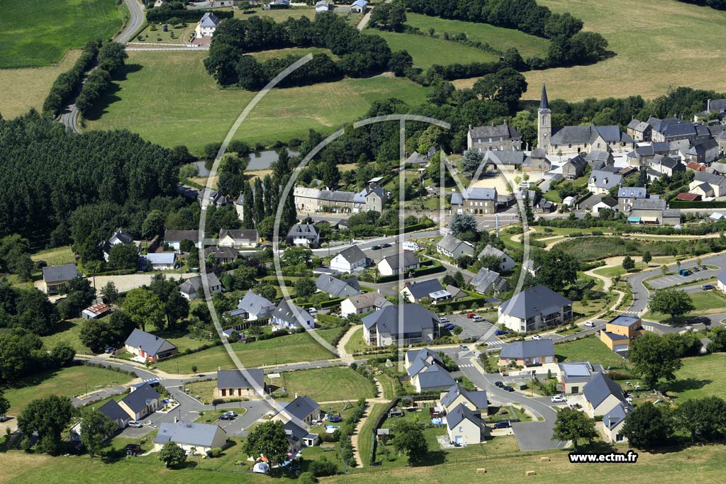 Photo arienne de Saint-Fraimbault-de-Prires