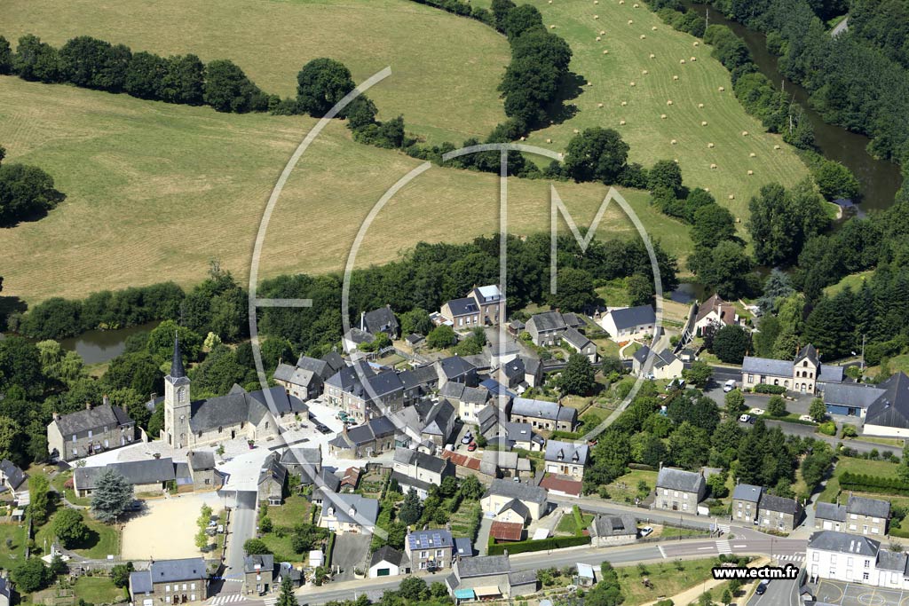 Photo arienne de Saint-Fraimbault-de-Prires