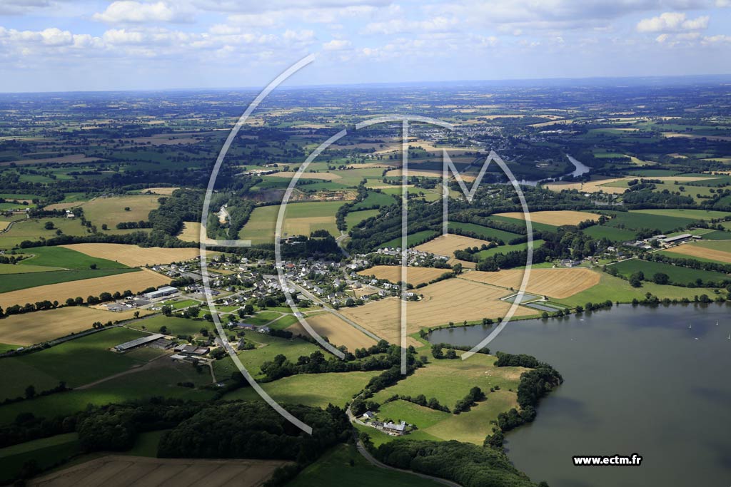 Photo arienne de Saint-Fraimbault-de-Prires (l'Asnerie)