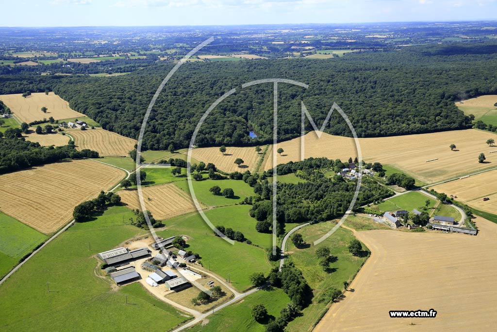 Photo arienne de Saint-Germain-le-Guillaume (la Barbarinire - la Ratire - la Chattire)