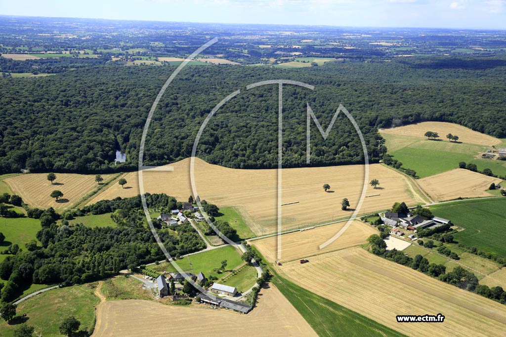 Photo arienne de Saint-Germain-le-Guillaume (la Baronnie - la Barbarinire)