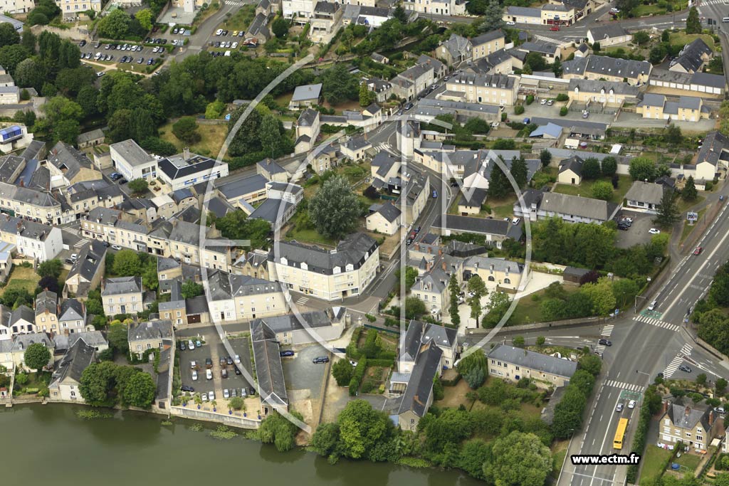 Photo arienne de Sabl-sur-Sarthe (Centre)