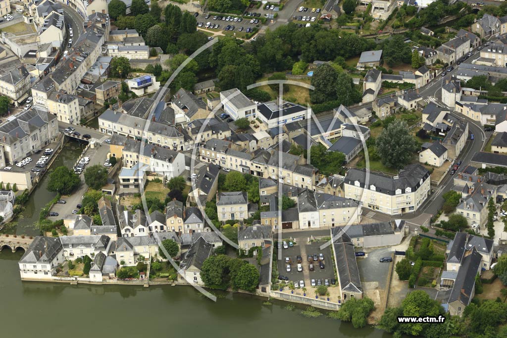 Photo arienne de Sabl-sur-Sarthe (Centre)