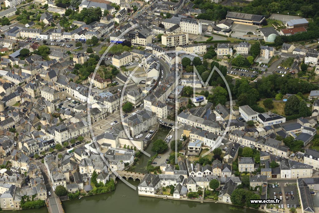 Photo arienne de Sabl-sur-Sarthe (Centre)
