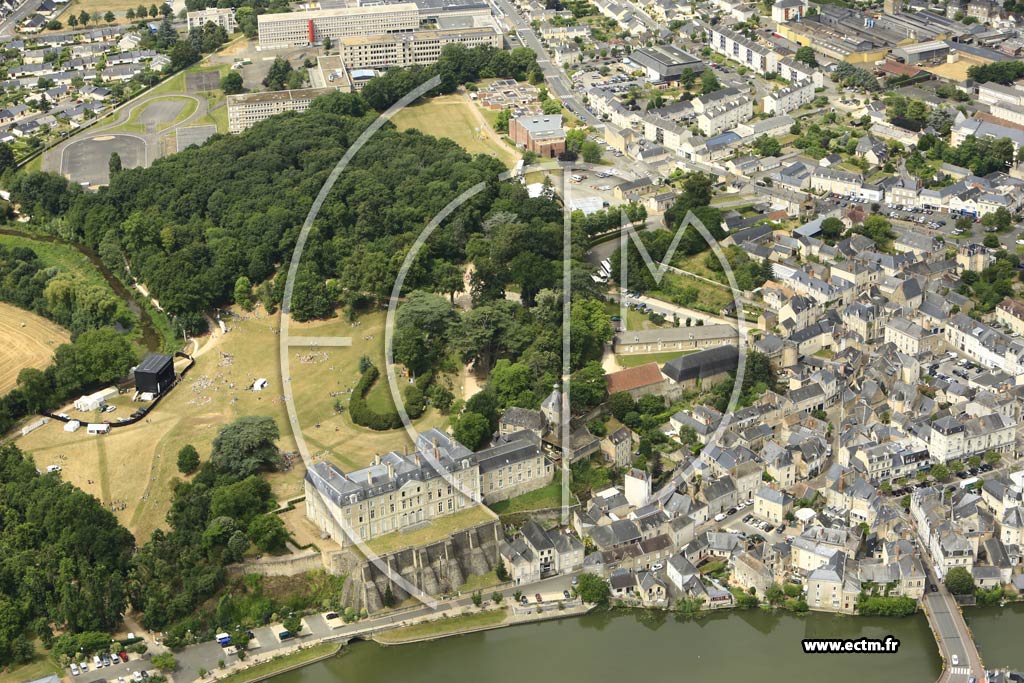 Photo arienne de Sabl-sur-Sarthe (Centre)