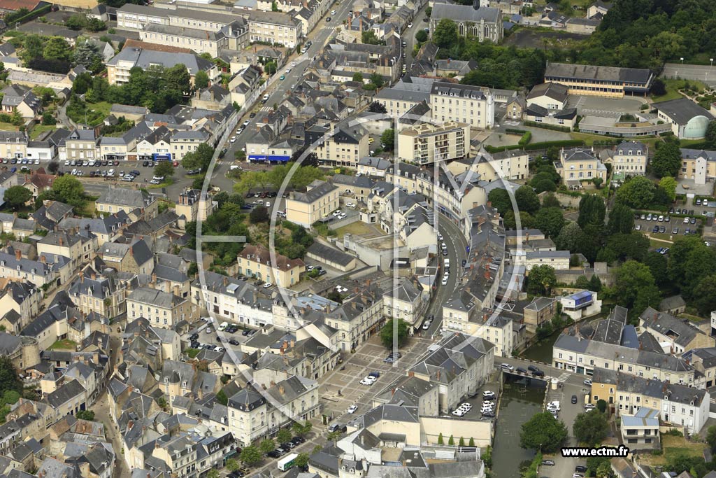 Photo arienne de Sabl-sur-Sarthe (Centre)