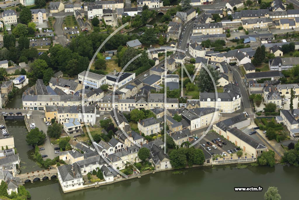 Photo arienne de Sabl-sur-Sarthe (Centre)