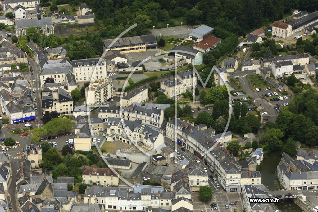 Photo arienne de Sabl-sur-Sarthe (Centre)