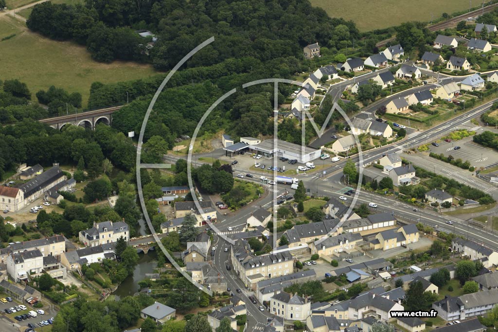 Photo arienne de Sabl-sur-Sarthe (Centre)