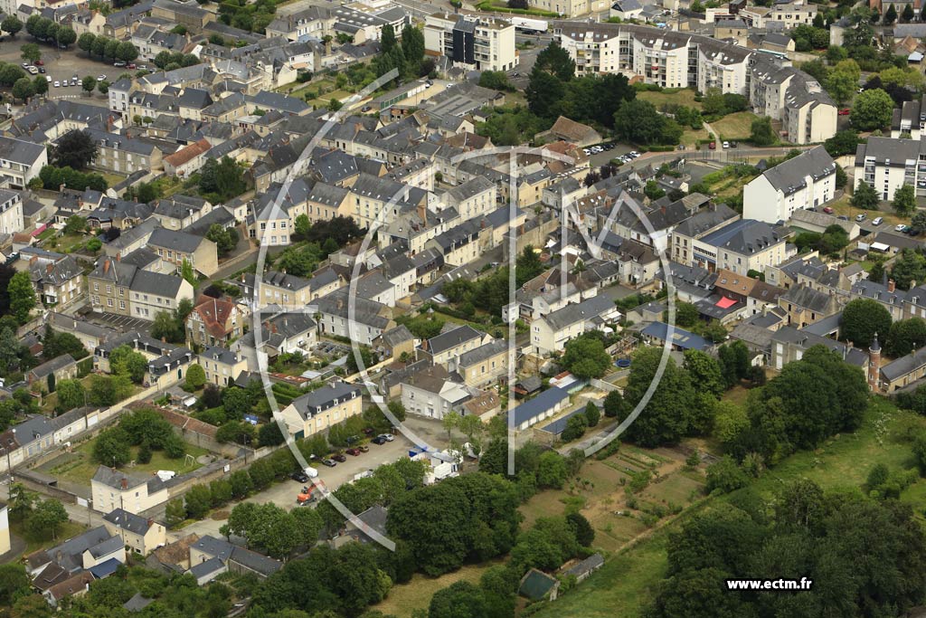 Photo arienne de Sabl-sur-Sarthe (Centre)
