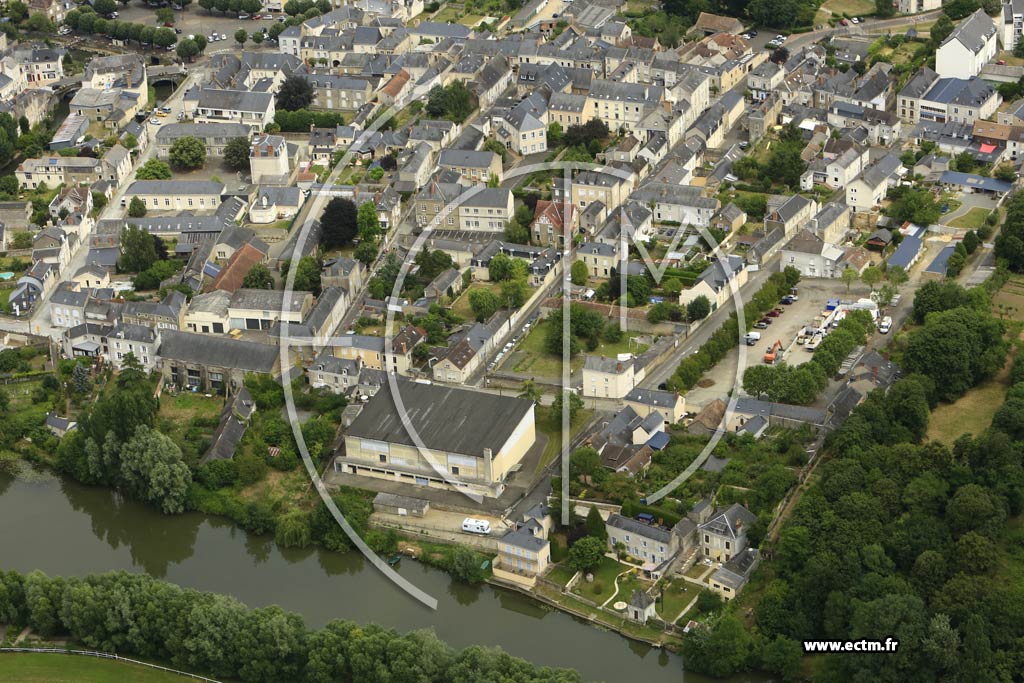 Photo arienne de Sabl-sur-Sarthe (Centre)