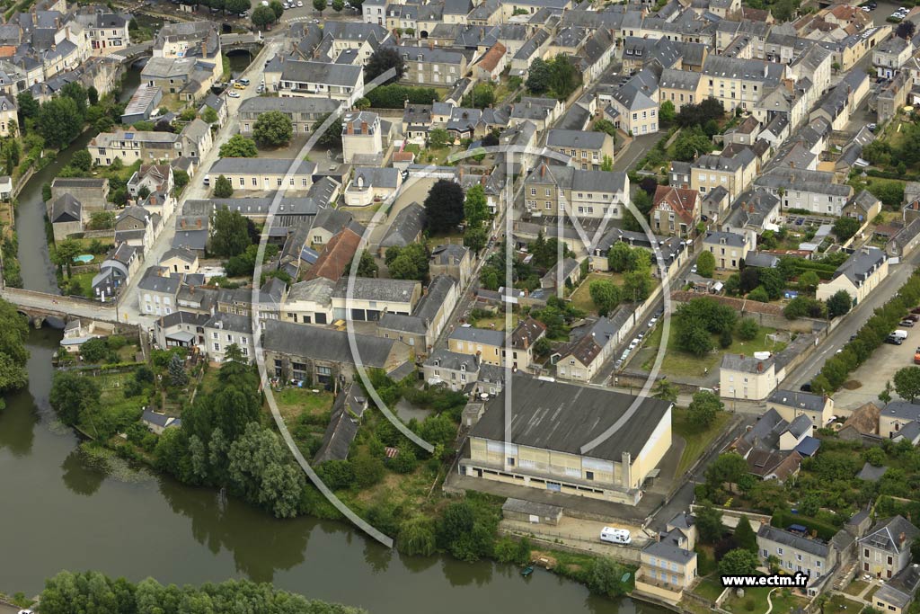 Photo arienne de Sabl-sur-Sarthe (Centre)