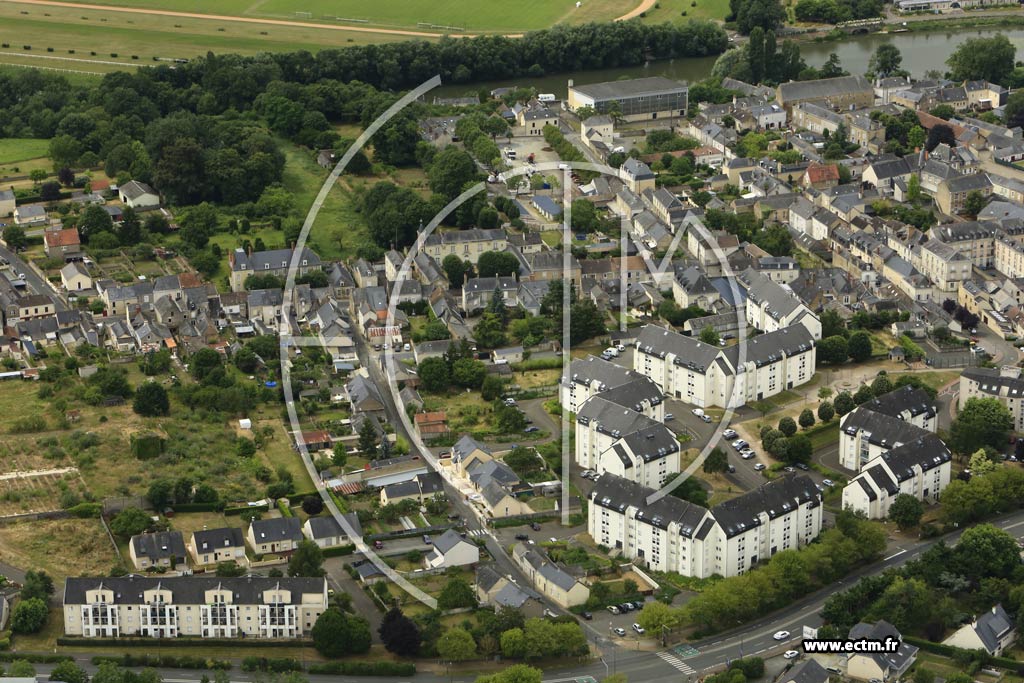 Photo arienne de Sabl-sur-Sarthe (Centre)